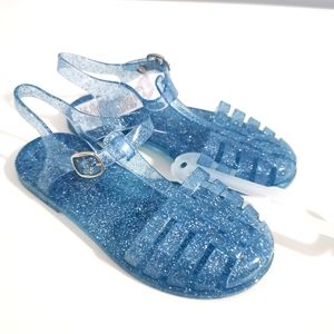 COPY - NWT OLD NAVY Girls Sparkly Blue Jelly Sandals Size 12